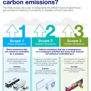 What are scope 1, 2 and 3 carbon emissions